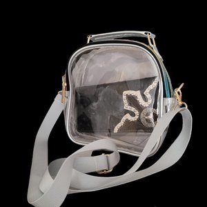 Women Clear Plastic Tote Bag Transparent Handbag Zip Purse Nfl Stadium Crossbody